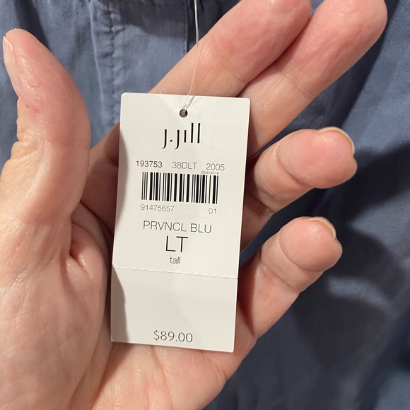 J Jill Purejill pants women’s size LT, NWT,provincial blue, 100% Tencell Lyocell - Picture 3 of 9